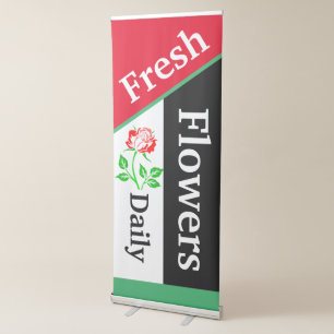 Fresh Flowers daily Retractable Banner