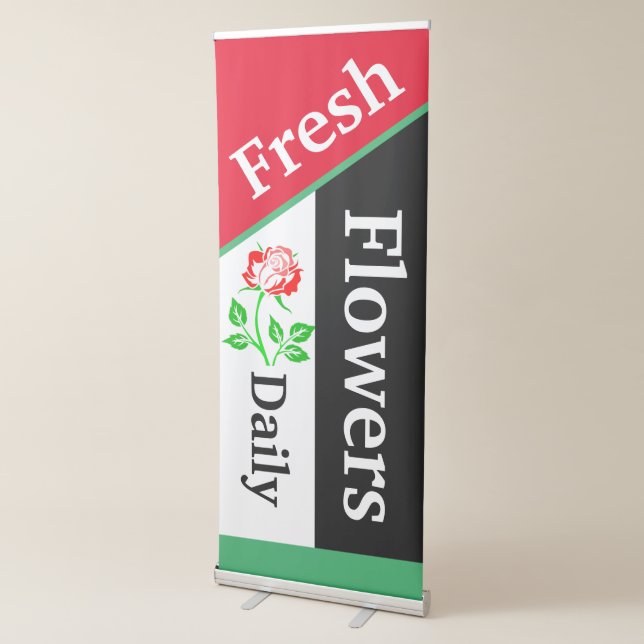 Fresh Flowers daily Retractable Banner (3/4)
