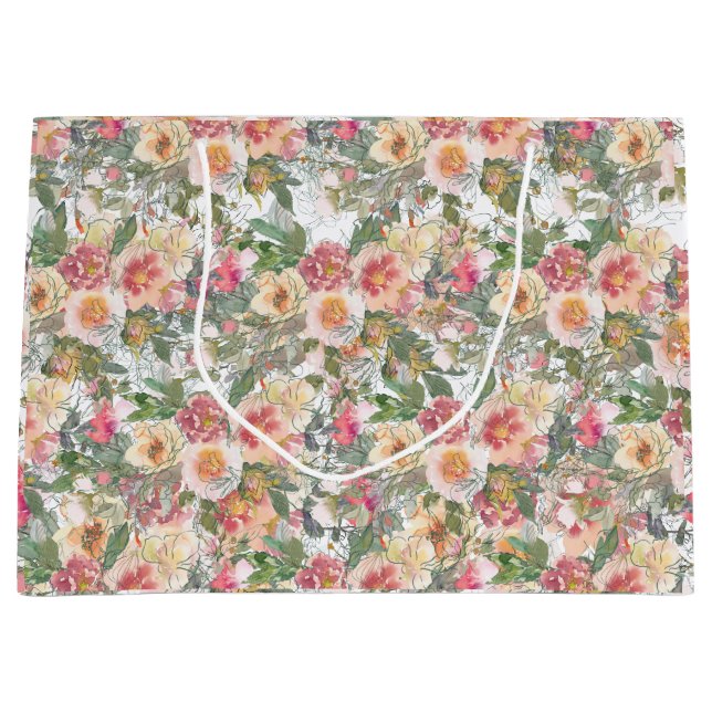 Fresh flowers gift bag (Front)