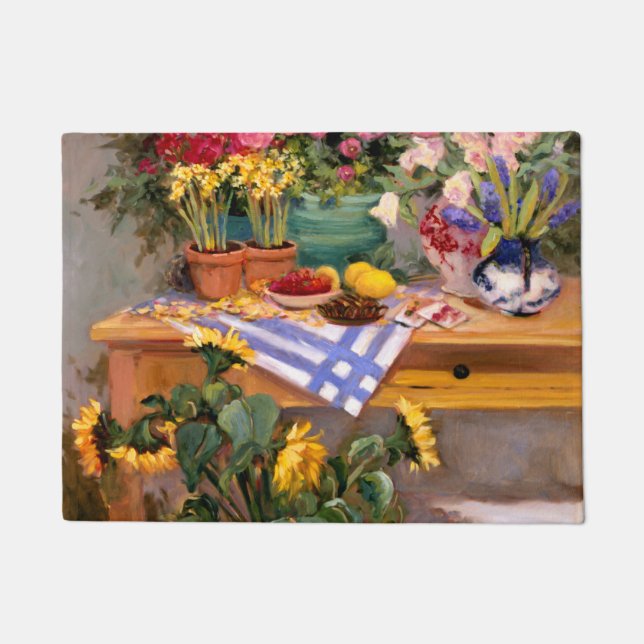 Fresh Flowers I Doormat (Front)