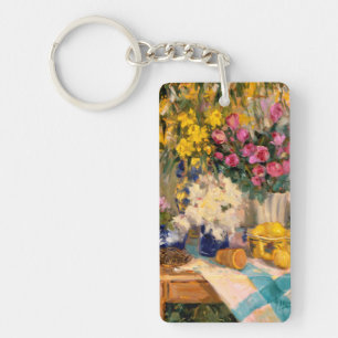Fresh Flowers II Key Ring