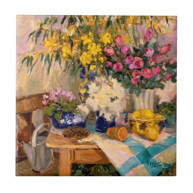 Fresh Flowers II Tile (Front)