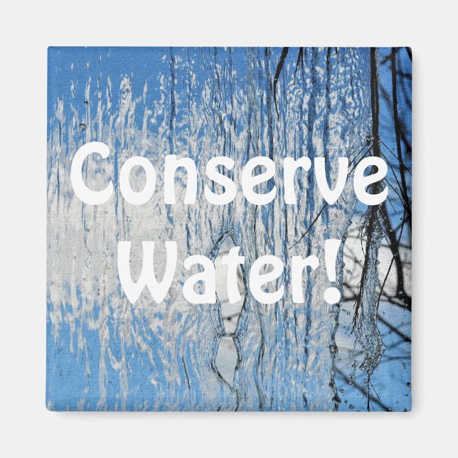 Fresh Flowing Water Conservation Eco Magnet (Front)