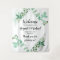 Fresh Foliage Mint Botanical Wedding Welcome Sign