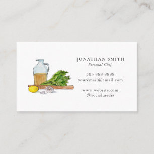 Fresh food Personal Chef Catering  Business Card