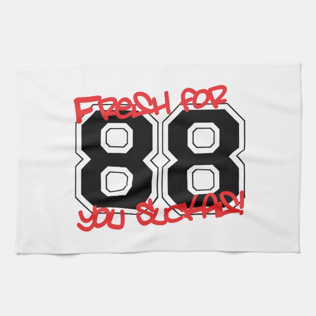Fresh for '88 tea towel (Horizontal)