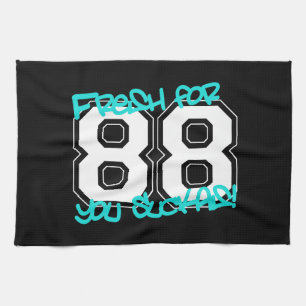 Fresh for '88 tea towel