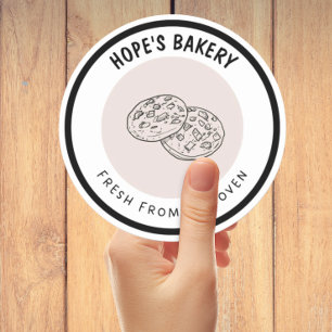 Fresh from oven  classic round sticker