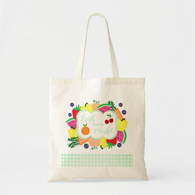 Fresh From The Market Tote Bag (Front)