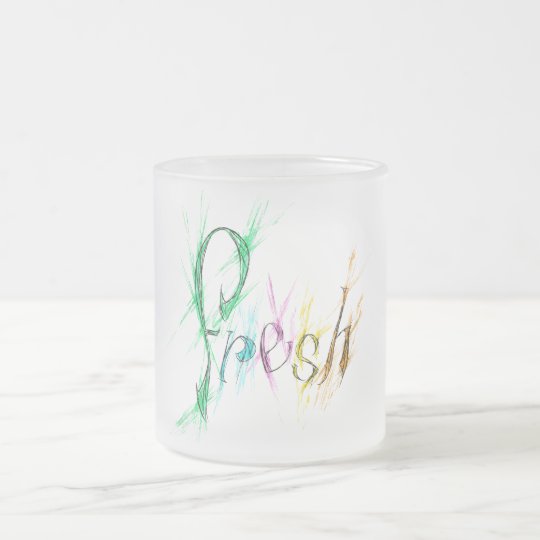 Fresh Frosted Glass Coffee Mug