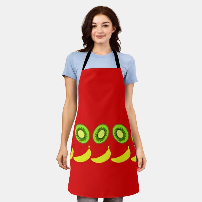 Fresh fruit, banana and kiwi apron (Worn)