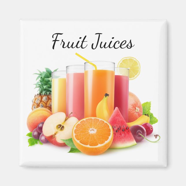 Fresh fruit juices magnet (Front)