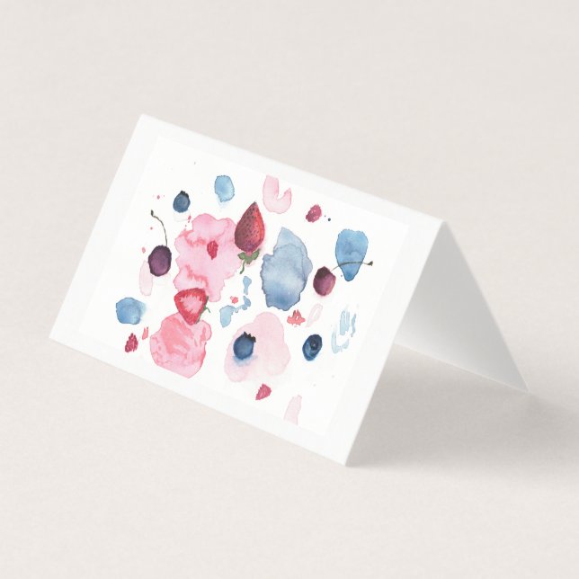Fresh Fruit Watercolor Card (Front)