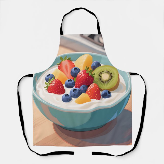 Fresh Fruit Yogurt Bowl Apron (Front)