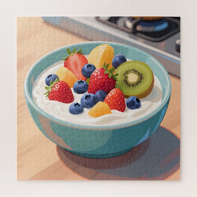 Fresh Fruit Yogurt Bowl Jigsaw Puzzle (Vertical)