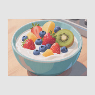 Fresh Fruit Yogurt Bowl Tissue Paper