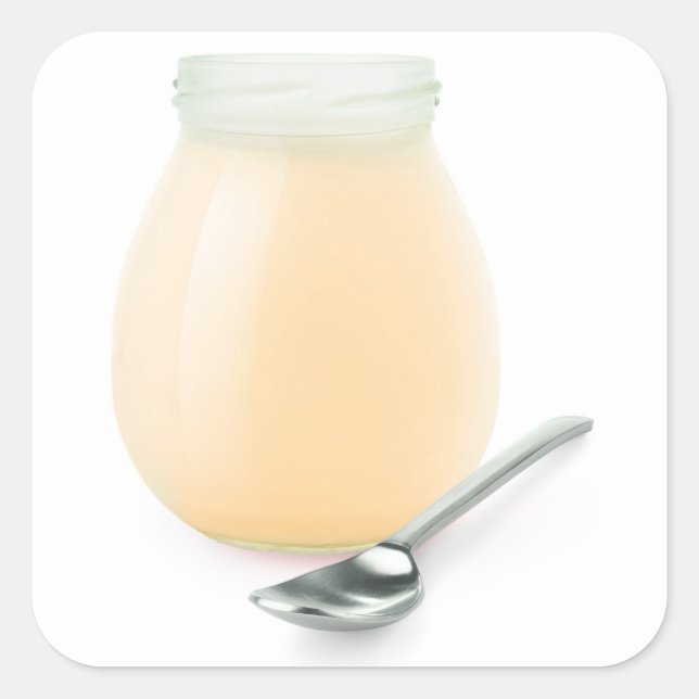 Fresh fruit yogurt square sticker (Front)