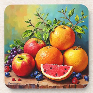 Fresh Fruits in a Perfect Mix Design Coaster