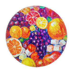 "Fresh Fruits Pattern" Cute Art. Buy Now Cutting Board