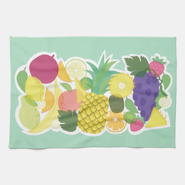 Fresh fruits. tea towel (Horizontal)