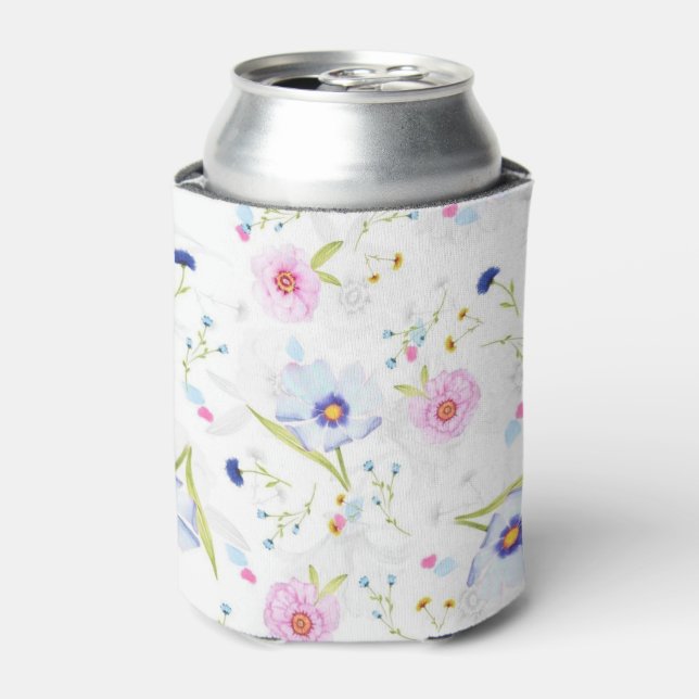 Fresh Garden Flowers Can Cooler (Can Front)