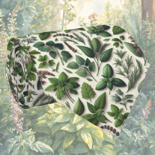 Fresh Garden Herbs Foodie Kitchen Neck Tie
