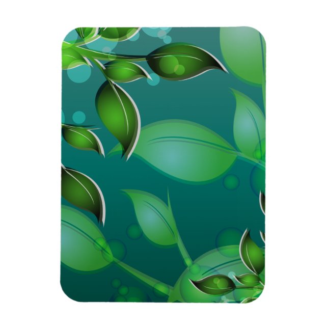 Fresh Garden Leaves Magnet (Vertical)