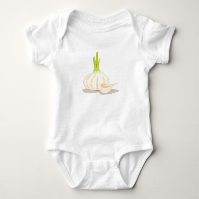 Fresh Garlic Baby Bodysuit (Front)