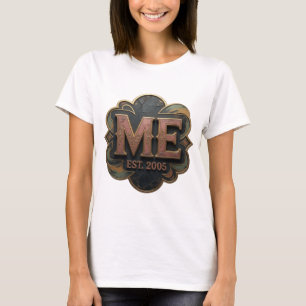Fresh Gold ABSTRACT ART Modern Design T-Shirt