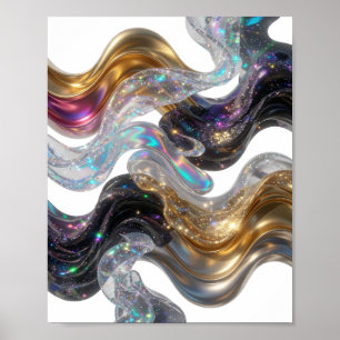 Fresh Gold UNIVERSE Text Design Poster