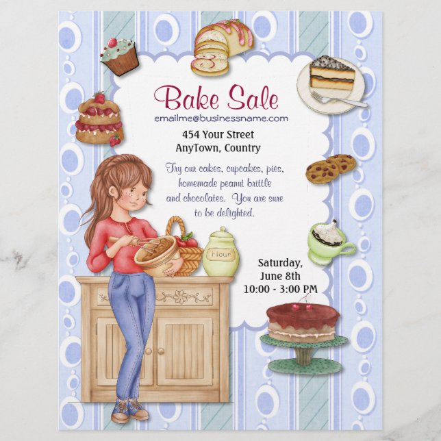 Fresh Goodness Bake Sale Flyer (Front)