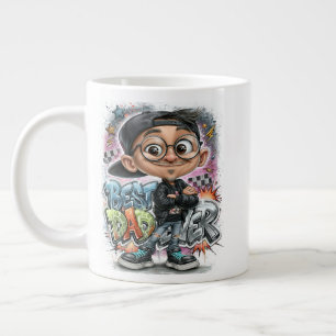 Fresh Graffiti Best Dad Large Coffee Mug