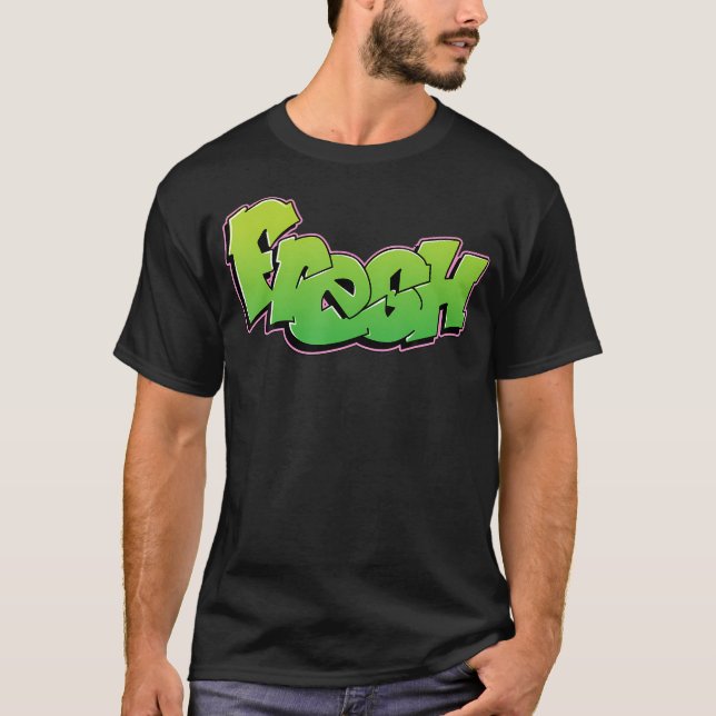 Fresh Graffiti Style Graphic T-Shirt (Front)