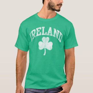 Fresh Green and White Ireland Shamrock T-Shirt
