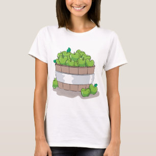 Fresh Green Apple Harvest Barrel Granny Smith T-Shirt