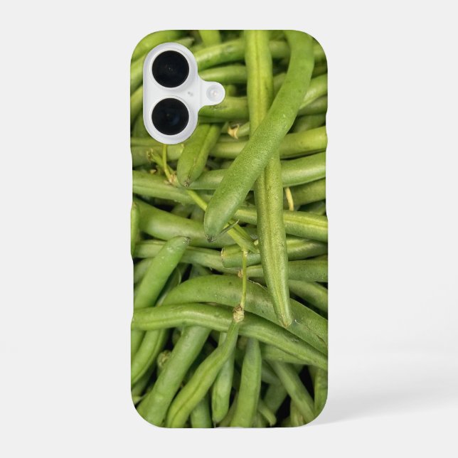 Fresh Green Bean Collection iPhone 16 Case (Back)