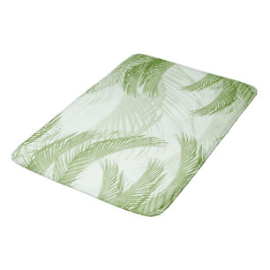 Fresh Green Feather Palm Bliss 1 Bath Mat