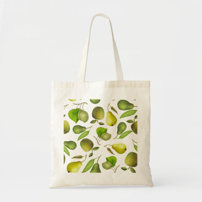 Fresh green fruits tote bag (Front)