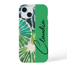 Fresh Green iPhone case with a wish name