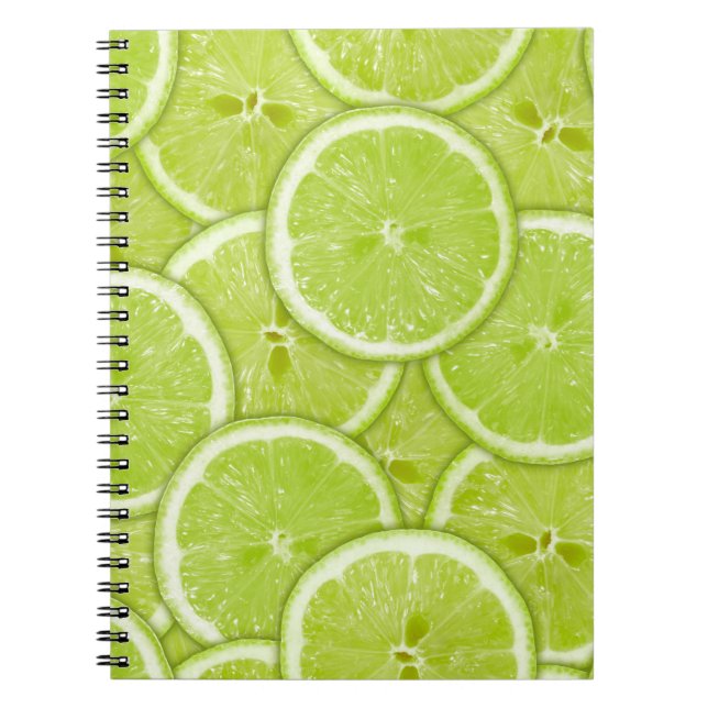 Fresh Green Lime  Notebook (Front)