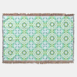 Fresh Green Pretty Blue Star Dopamine Decor Kitsch Throw Blanket