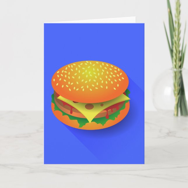 Fresh Hamburger Greeting Cards (Front)