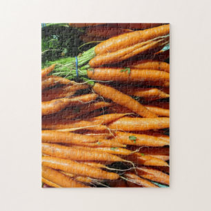 Fresh Harvest Orange Carrots Farm To Table Veg Jigsaw Puzzle