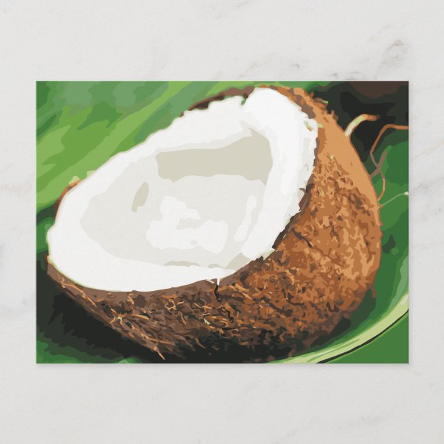 Fresh Hawaiian Coconuts Postcard (Front)