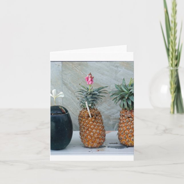 fresh healthy pineapple card (Front)