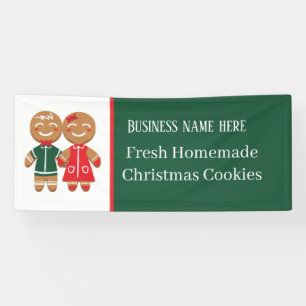 Fresh Homemade Christmas cookie add text Banner