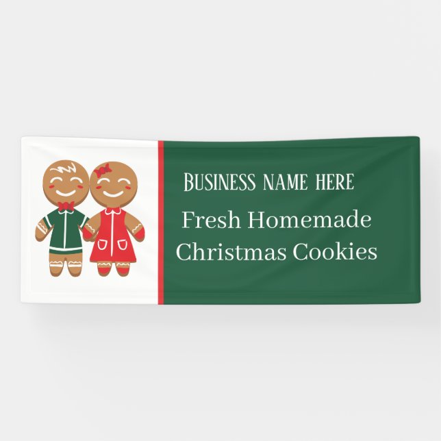 Fresh Homemade Christmas cookie add text Banner (Horizontal)