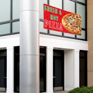 Fresh & Hot Pizza Cheesy Pepperoni Advert  Banner