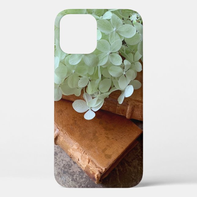 Fresh hydrangeas on old books Case-Mate iPhone case (Back)
