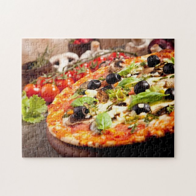 Fresh Italian pizza Jigsaw Puzzle (Horizontal)